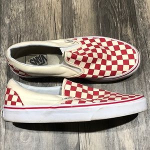 RED AND WHITE CHECKERED VANS